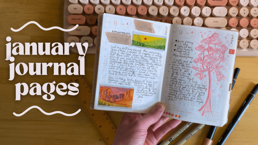 january 2025 journal flip&nbsp;through